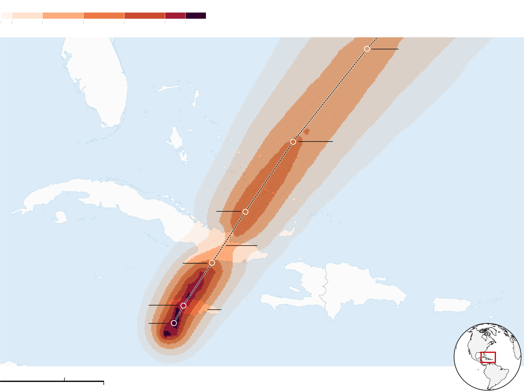 Huracán Melissa:                 la tormenta más fuerte en Jamaica desde 1851