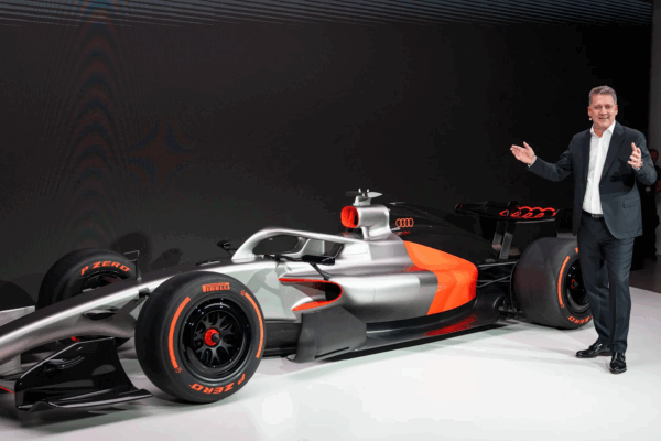 El nuevo equipo de Fórmula 1. Audi presenta un diseño revolucionario.