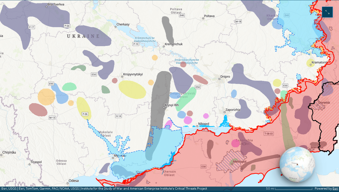 Mapa interactivo: La invasión rusa de Ucrania, tierras raras.