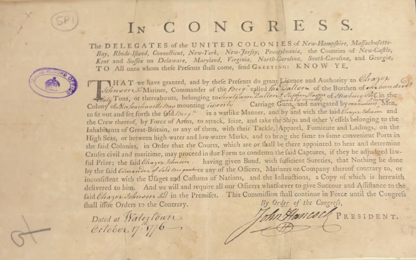 U.K. Descubren en los Archivos Nacionales una rara Declaración de Independencia de EEUU de 1776.